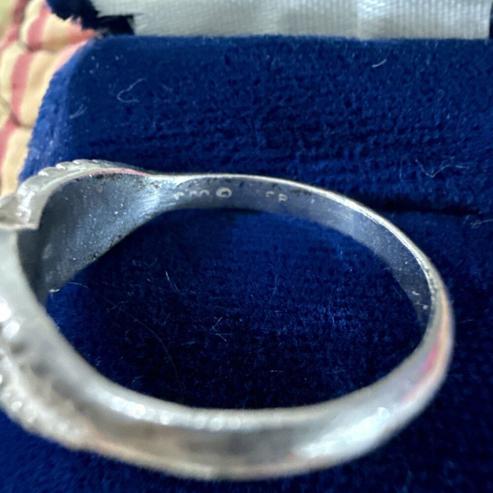 Vintage Sterling Silver Coleman Co Rose Ring Sz 9 - Picture 5 of 9